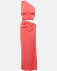 JADE SWIM Abito lungo Yana in jersey con cut-out Rosso