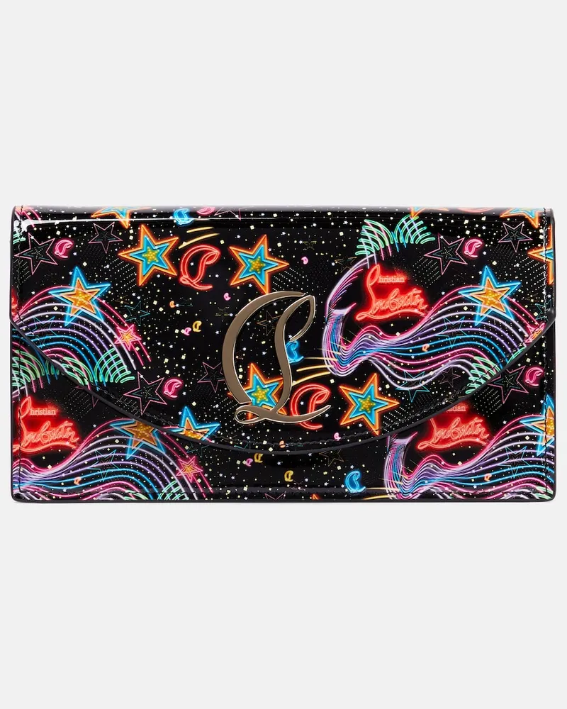 Christian Louboutin Clutch Loubi54 in vernice Nero