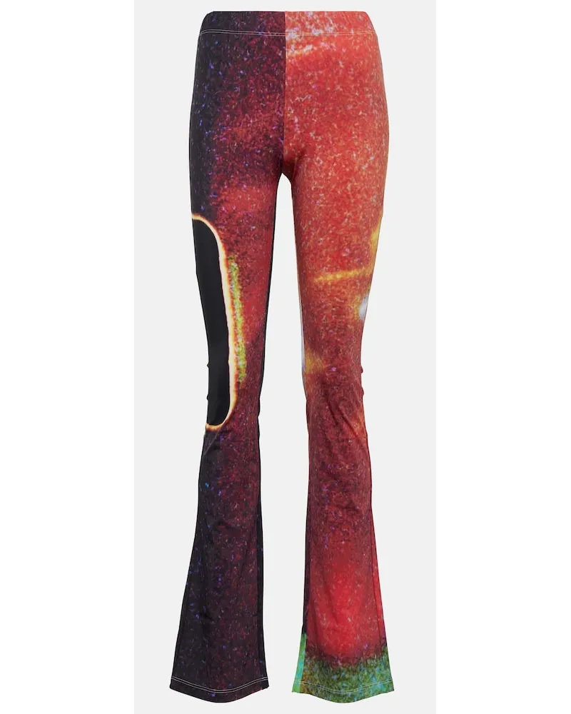 Maison Margiela Leggings con stampa Multicolore