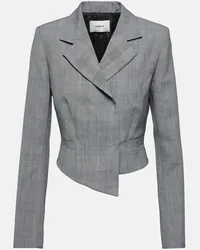 COPERNI Blazer in lana vergine a quadri Grigio