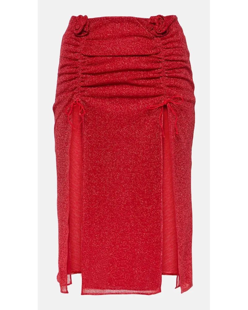 Oséree OsÃ©ree Gonna midi LumiÃ¨re Rose Rosso