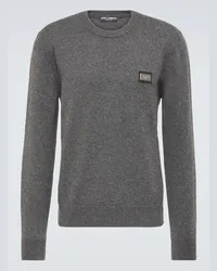 Dolce & Gabbana Pullover in cashmere e lana Grigio