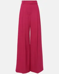 Alexandre Vauthier Pantaloni a gamba larga e vita alta Rosa