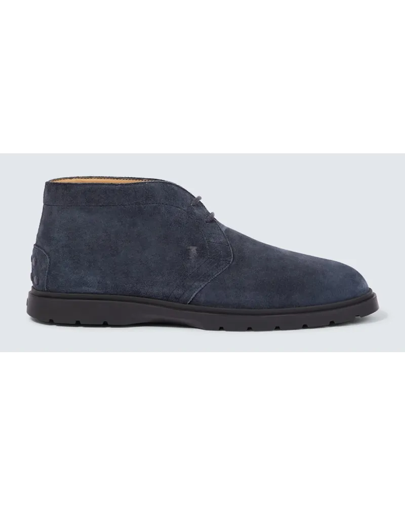 TOD'S Stivaletti in suede Blu