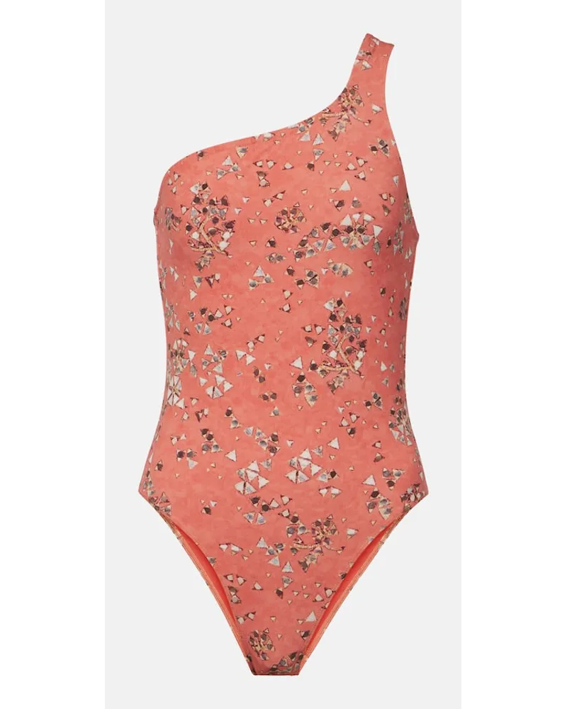 Isabel Marant Costume intero monospalla Sage Rosa