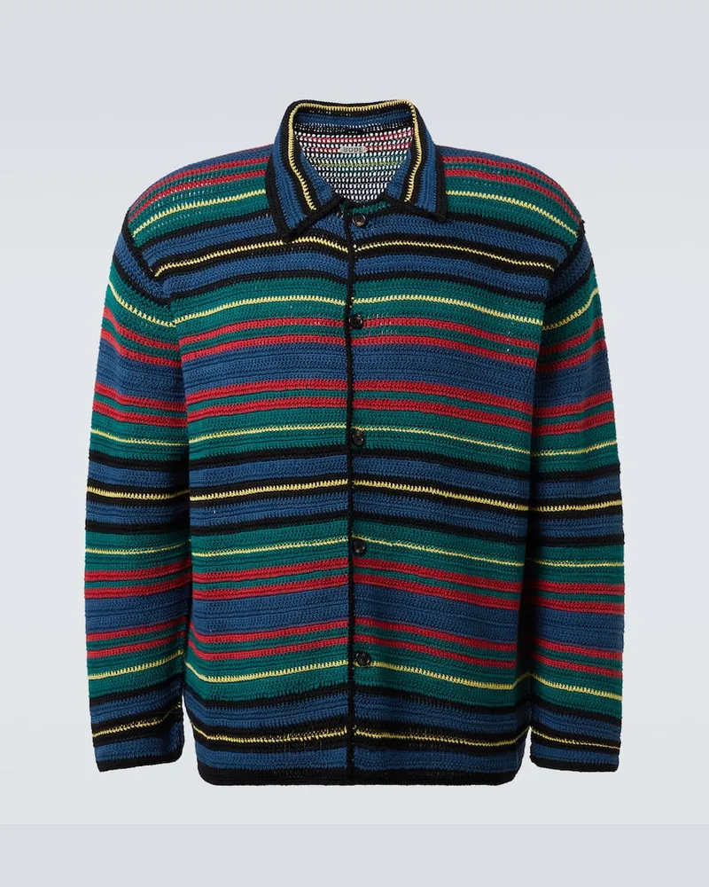 BODE Camicia Riverbank in crochet di cotone Multicolore