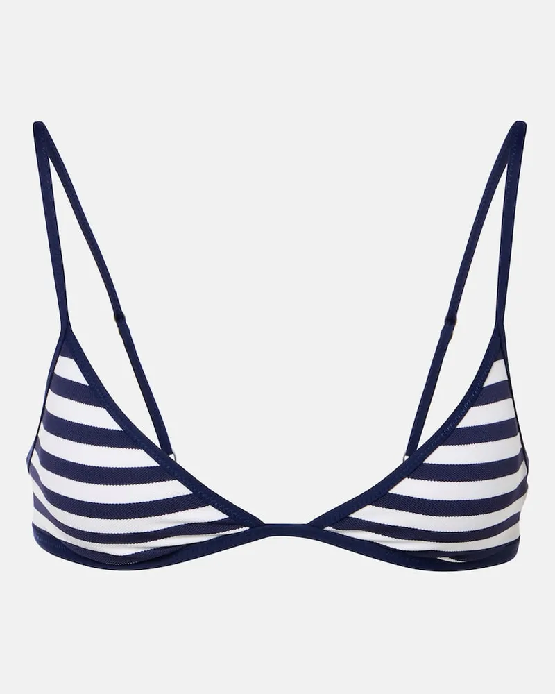 Ralph Lauren Top bikini a righe Blu
