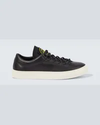 Stone Island Sneakers Compass in pelle Nero