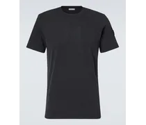 Moncler T-shirt in jersey di cotone Blu