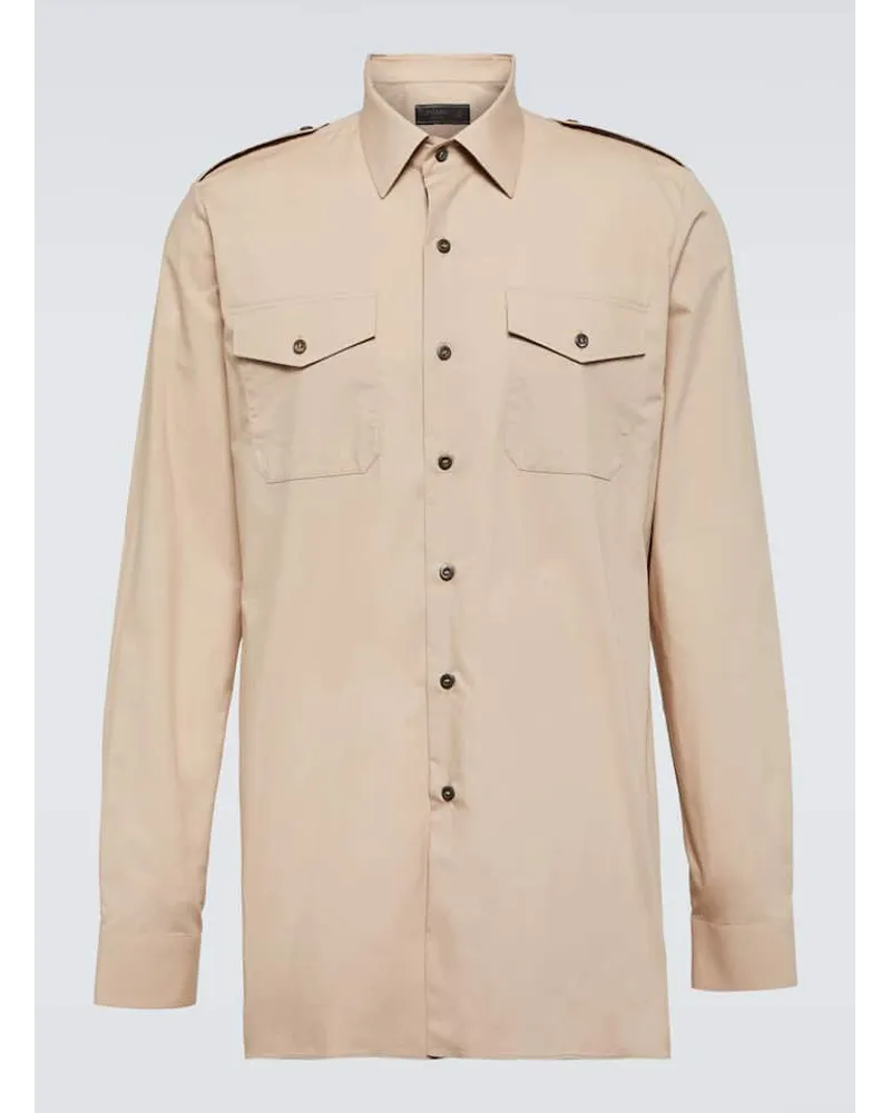 Prada Camicia in cotone Beige