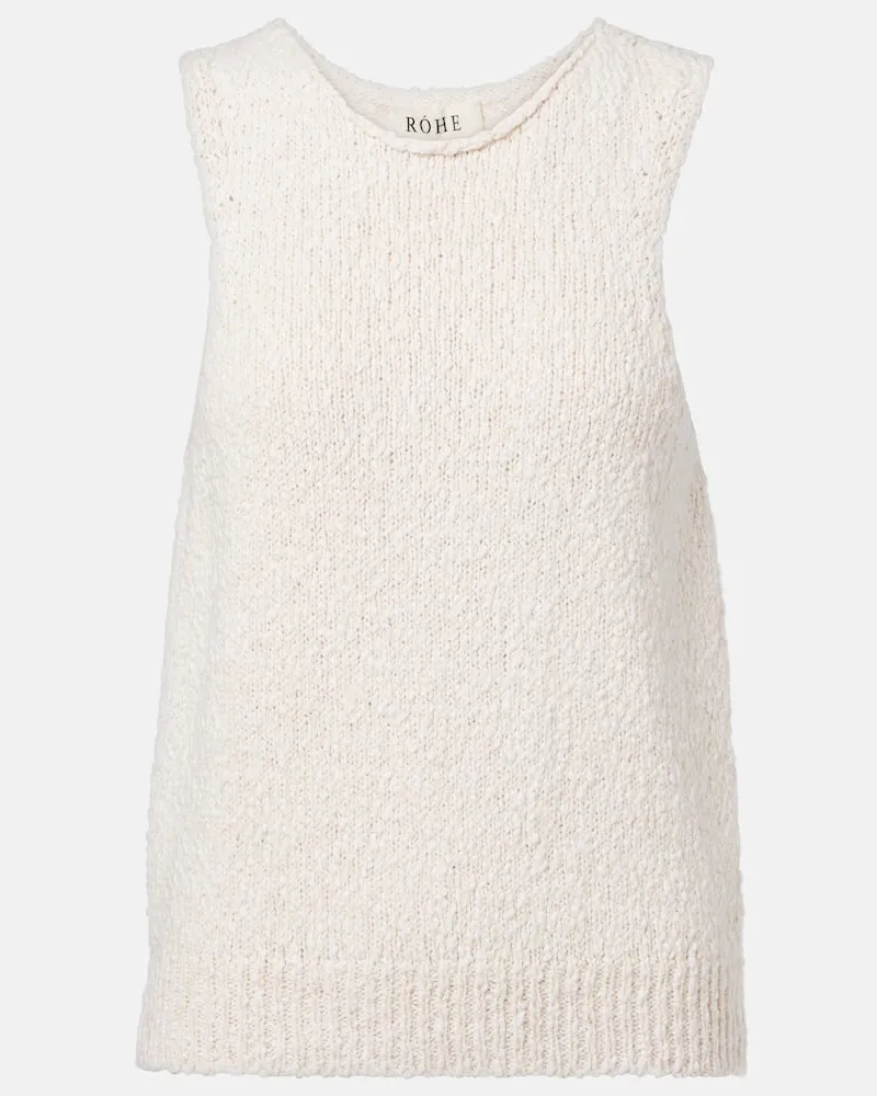 Róhe RÃ³he Top in cotone Bianco