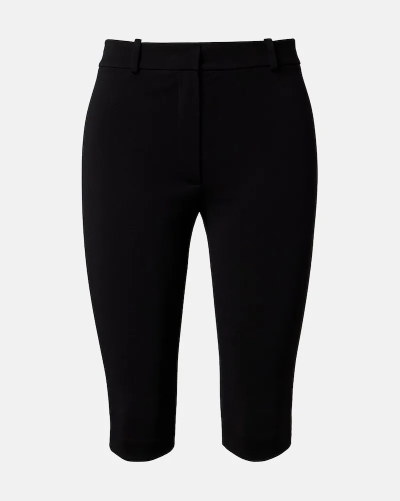 Magda Butrym Pantaloni capri a vita media Nero