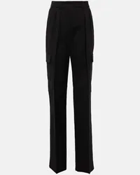 SPORTMAX Pantaloni cargo Barnaba in misto cotone Nero