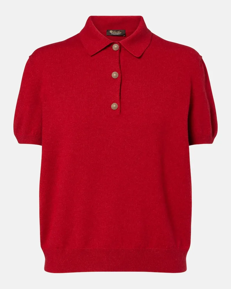 Loro Piana Polo Classic in cashmere Rosso