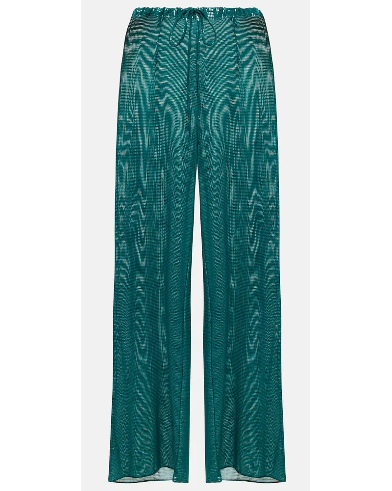 Oséree OsÃ©ree Pantaloni a gamba larga Verde