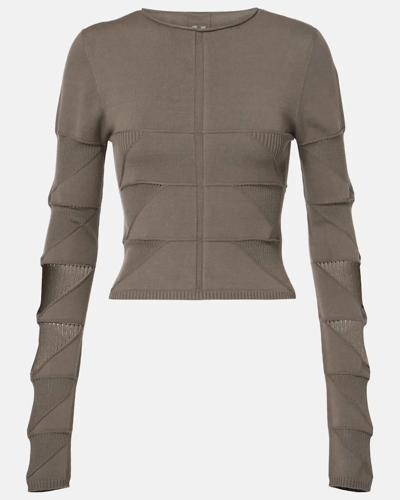 Rick Owens Top in jersey Grigio
