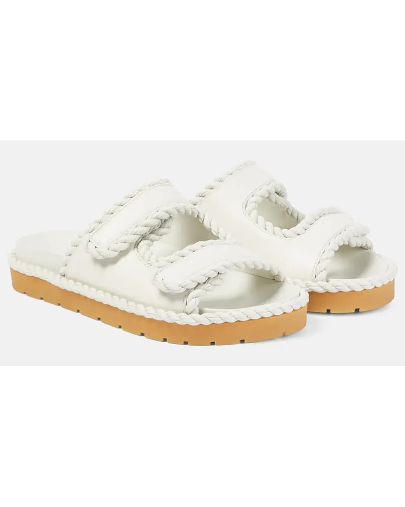 Bottega Veneta Sandali Jack in pelle Bianco