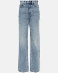 KHAITE Jeans regular Albi a vita alta Blu