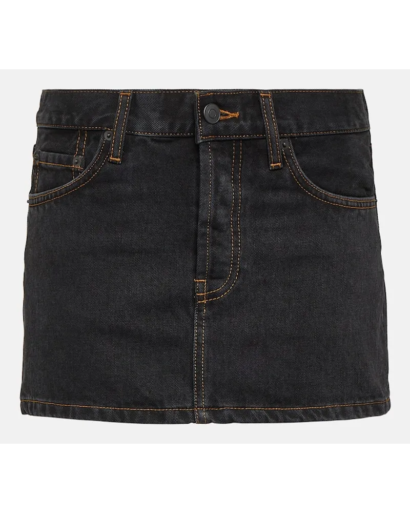 WARDROBE.NYC Minigonna di jeans Nero