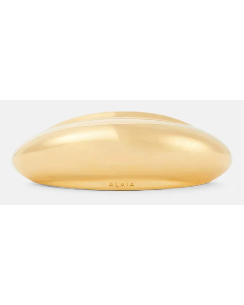 Alaïa AlaÃ¯a Fermacapelli metallizzato Oro