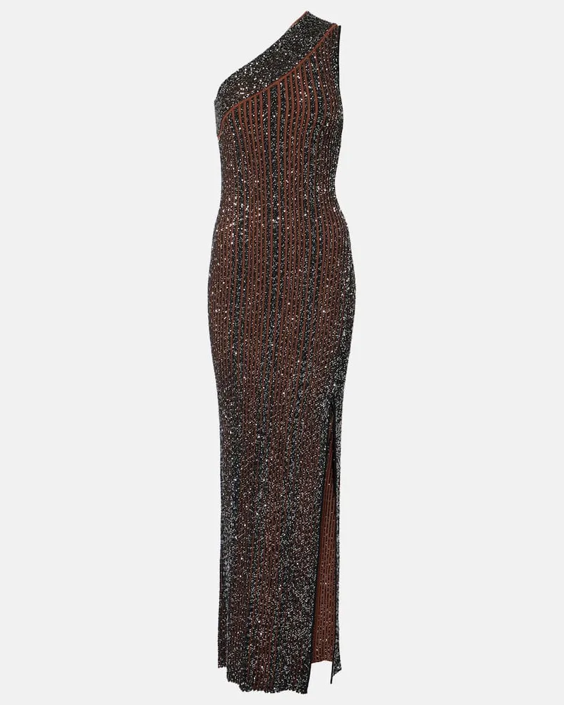 Missoni Abito lungo con paillettes Nero