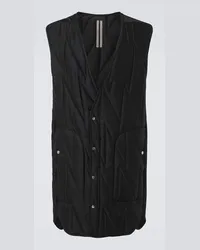 Rick Owens Gilet trapuntato Nero