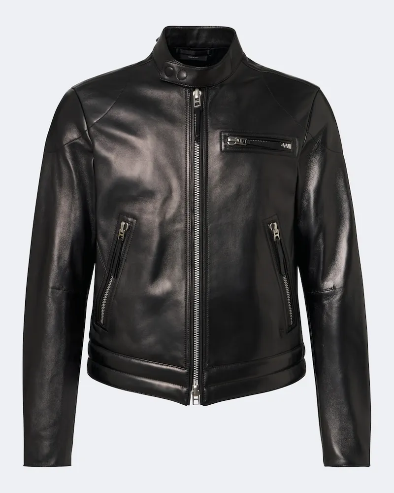 Tom Ford Giacca biker in pelle Nero