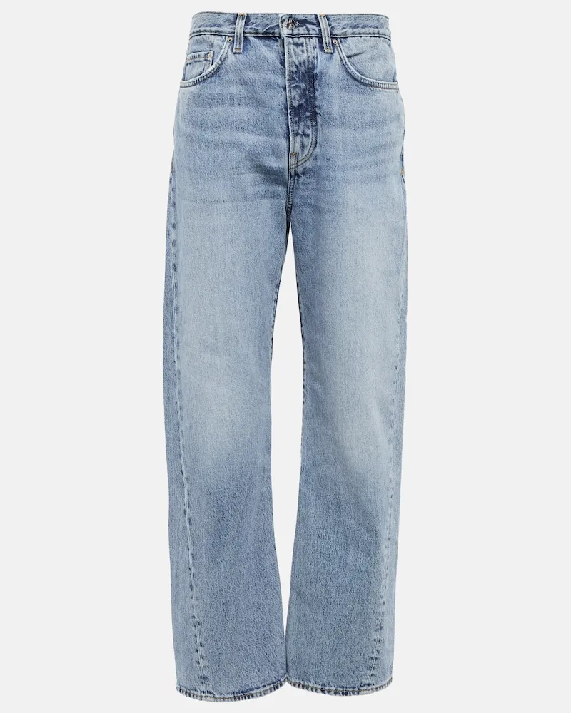 Totême Jeans regular a vita alta Blu