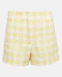 Veronica Beard Shorts Jazmin in tweed a quadretti Giallo