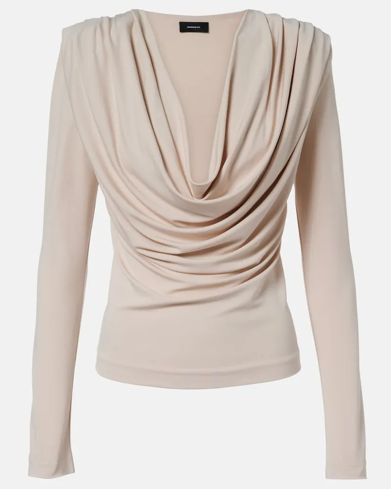 WARDROBE.NYC Top in jersey Beige