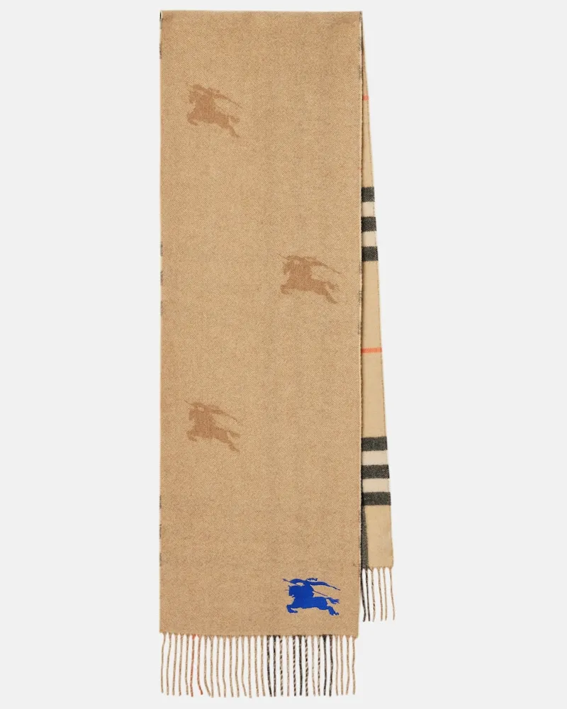 Burberry Sciarpa in cashmere Burberry Check EKD Beige