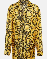 Versace Camicia in seta con stampa Multicolore