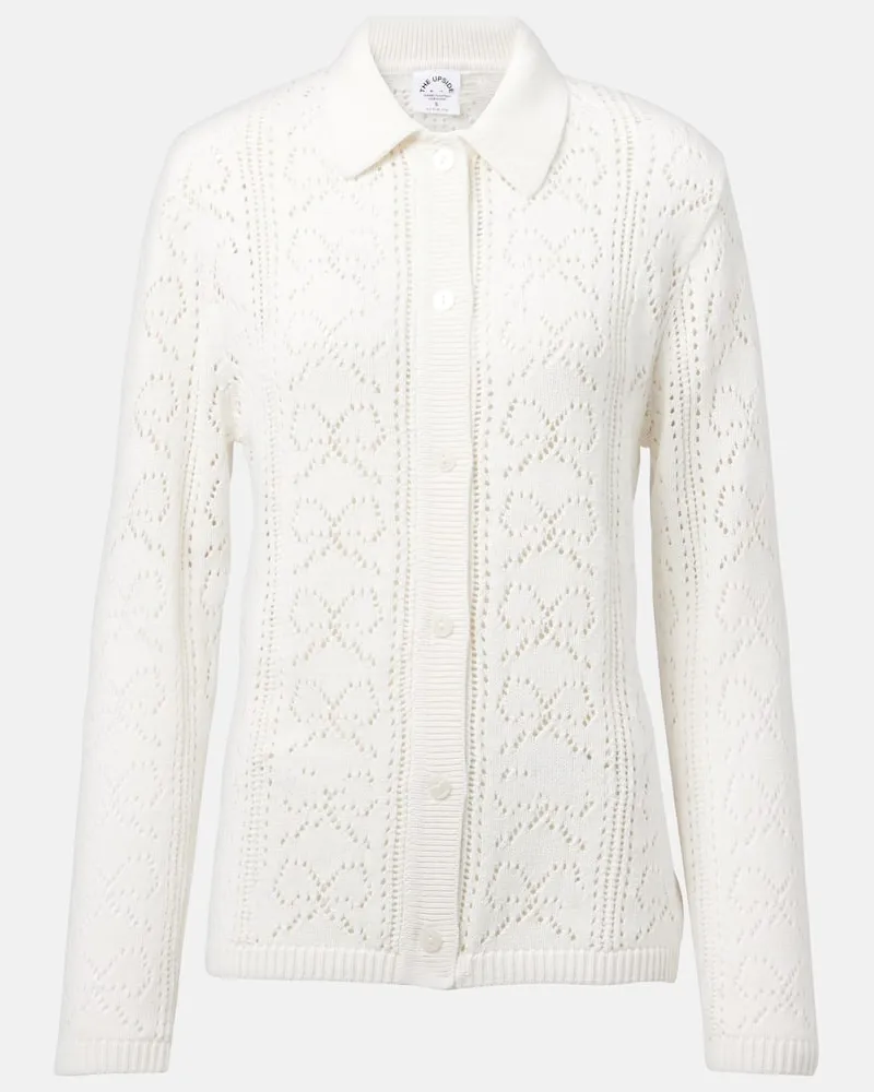 The Upside Camicia Lavalliere Malia in maglia Bianco