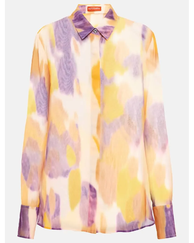 Altuzarra Camicia Chika con stampa Multicolore