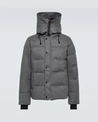 Canada Goose Giacca imbottita MacMillan in misto lana DynaLuxe Grigio