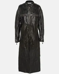 Acne Studios Cappotto in pelle Nero