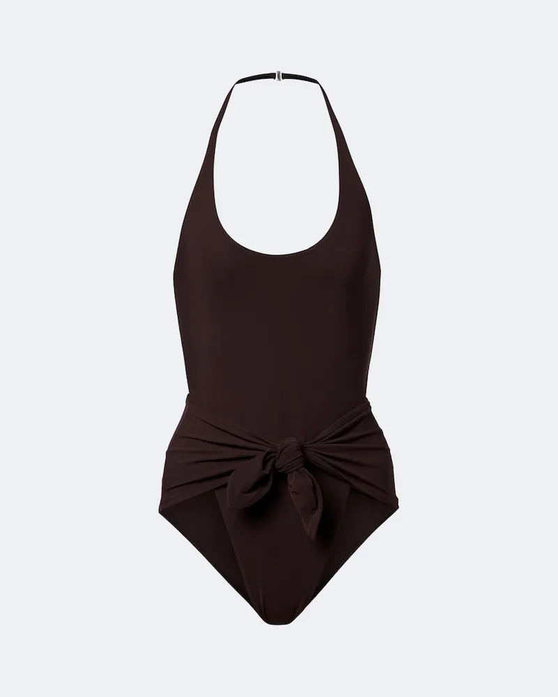 Alaïa Alaïa Costume intero con scollo all'americana Marrone