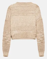 Brunello Cucinelli Pullover in lino Beige