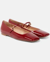 Gianvito Rossi Ballerine Christina in vernice Rosso