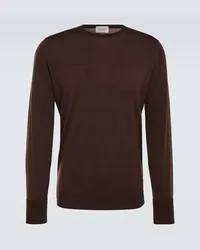 John Smedley Pullover Marcus in lana Marrone