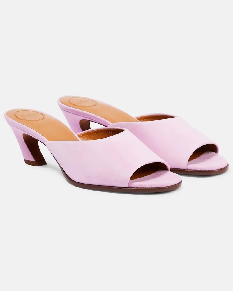 Chloé Chloé Mules Oli in suede Viola