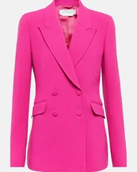 Gabriela Hearst Blazer Stephanie in crêpe di lana Rosa