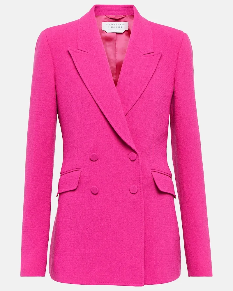 Gabriela Hearst Blazer Stephanie in crÃªpe di lana Rosa