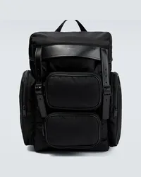 Saint Laurent Zaino City con finiture in pelle Nero