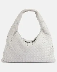 Bottega Veneta Borsa Hop Medium in suede Grigio