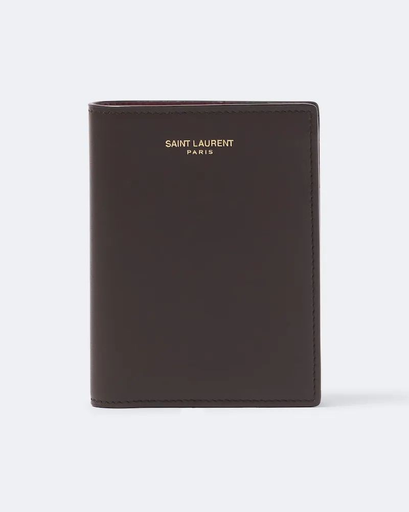 Saint Laurent Portafoglio in pelle Marrone