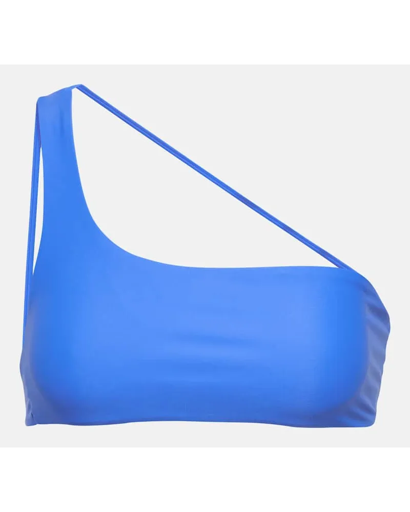 JADE SWIM Top bikini monospalla Apex Blu