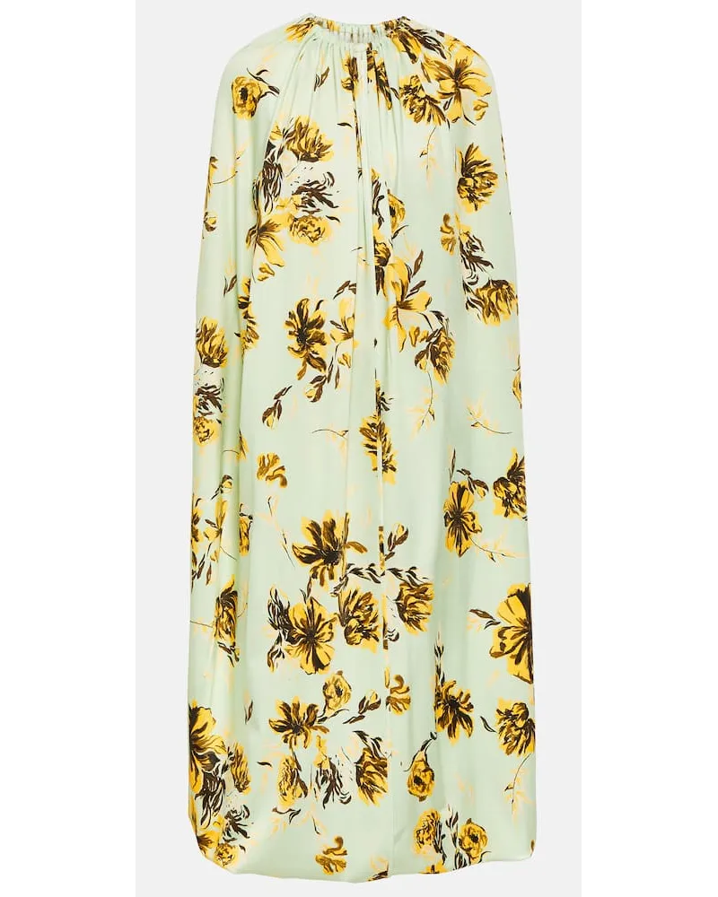 Jil Sander Abito midi con stampa Multicolore
