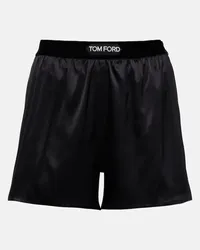 Tom Ford Shorts in raso di misto seta Nero