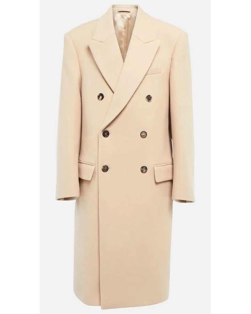 WARDROBE.NYC Cappotto doppiopetto in lana Beige